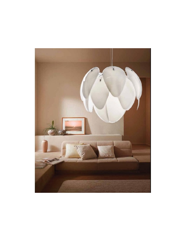 Azzardo ANTIRES WHITE 5xE27 Wisząca Biały AZ0472