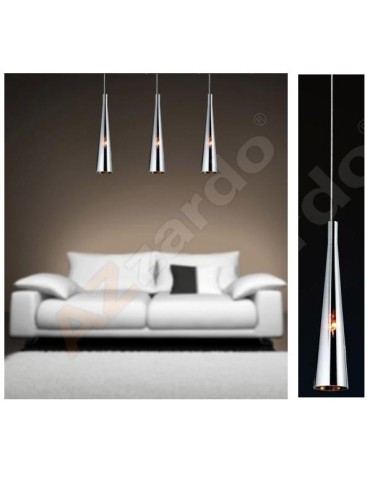 Azzardo CHEMICAL 1xE14 Wisząca Chrom AZ0998
