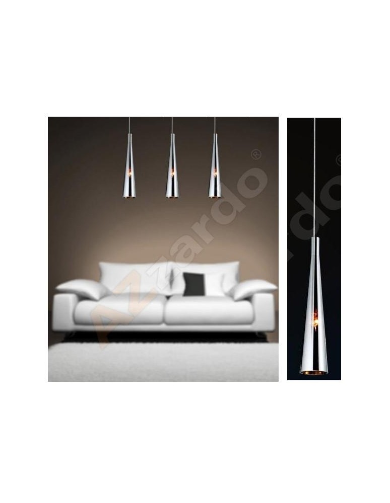 Lampy wiszące - Azzardo CHEMICAL 1xE14 Wisząca Chrom AZ0998 - produkt kolory-swiatla.pl 1