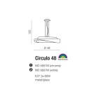 Lampy wiszące - Azzardo CIRCULO 48 WHITE 3xE27 Wisząca Biały AZ0987 - product 2