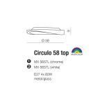 Lampy sufitowe nowoczesne - Azzardo CIRCULO 58 TOP WHITE 4xE27 Sufitowa Biały AZ0985 - product 2