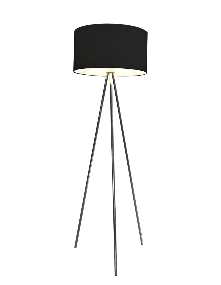 Lampy podłogowe trójnóg - Azzardo FINN BLACK 1xE27 Podłogowa Czarny AZ1039 - produkt kolory-swiatla.pl 1