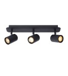 Lampy sufitowe reflektory - Lucide LENNERT Ścienna 3xGU10 czarny 26958/15/30 - produkt 1