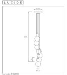 Lampy wiszące - Lucide FIX MULTIPLE Wisząca 7xE27 czarny 08408/07/30 - produkt 15