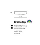 Lampy sufitowe nowoczesne - Azzardo GRASSO TOP WHITE 4xE27 Sufitowa Biały AZ0554 - product 2