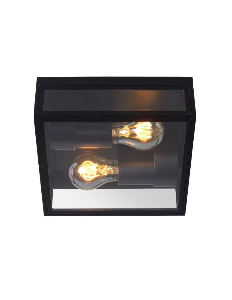 Lucide DUKAN Sufitowa 2xE27 czarny 15802/02/30