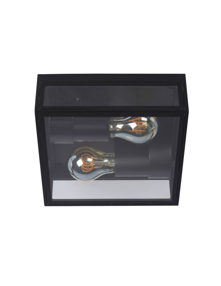 Lucide DUKAN Sufitowa 2xE27 czarny 15802/02/30