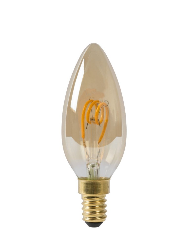 Żarówki Retro LED E14 230V - Lucide LED BULB 1xE14 bursztynowy 49043/03/62 - product kolory-swiatla.pl 6