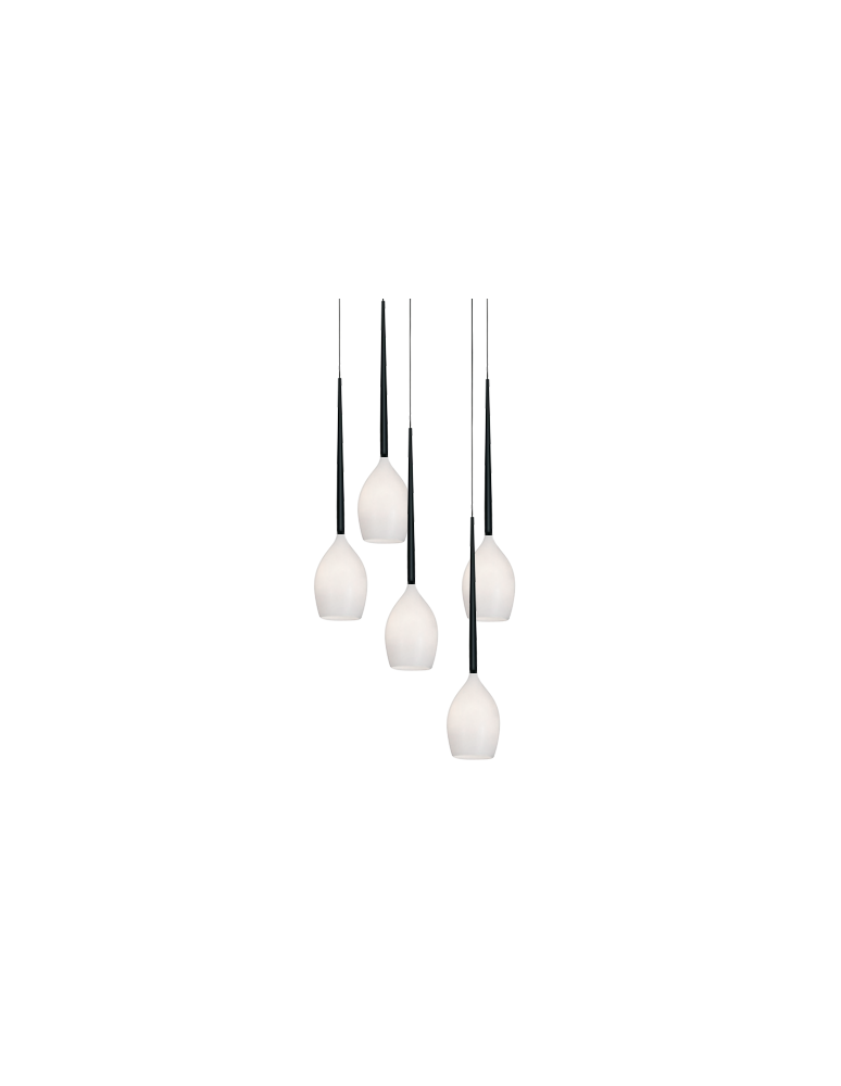 Lampy wiszące - Azzardo IZZA 5 WHITE 5xE14 Wisząca Biały Połysk AZ0311 - produkt kolory-swiatla.pl 1