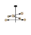 Lampy wiszące - Lucide LESTER Sufitowa 4xE27 czarny 21119/06/30 - produkt 10