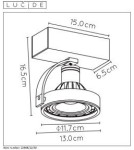 Reflektory sufitowe - Lucide DORIAN  Sufitowa 1xGU10 czarny 22968/12/30 - product 15