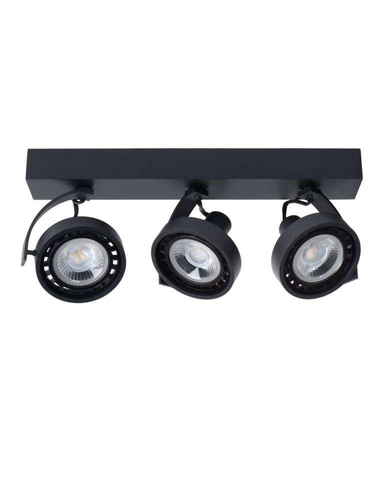 Lampy sufitowe reflektory - Lucide DORIAN Sufitowa 3xGU10 czarny 22968/36/30 - produkt kolory-swiatla.pl 11