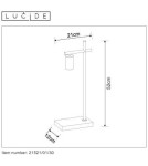 Lampy stołowe loftowe - industrialne - Lucide LEANNE Biurkowa 1xE27 czarny 21521/01/30 - produkt 18