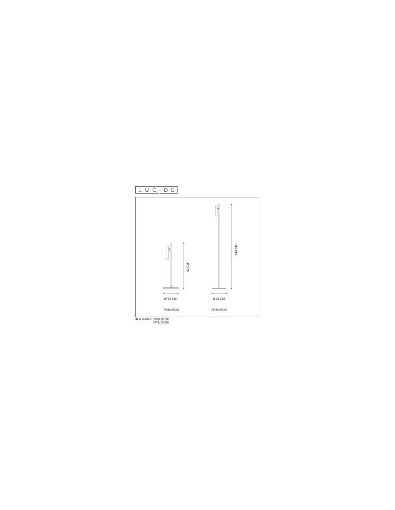 Lucide PHILON Biurkowa 1xLED czarny 79581/05/30