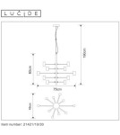 Żyrandole świecznikowe - Lucide LEANNE Wisząca 1xE27 czarny 21421/10/30 - produkt 18