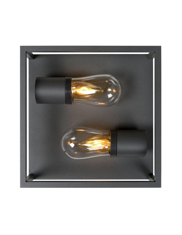 Lucide CARLYN Sufitowa 2xE14 czarny 27100/02/30