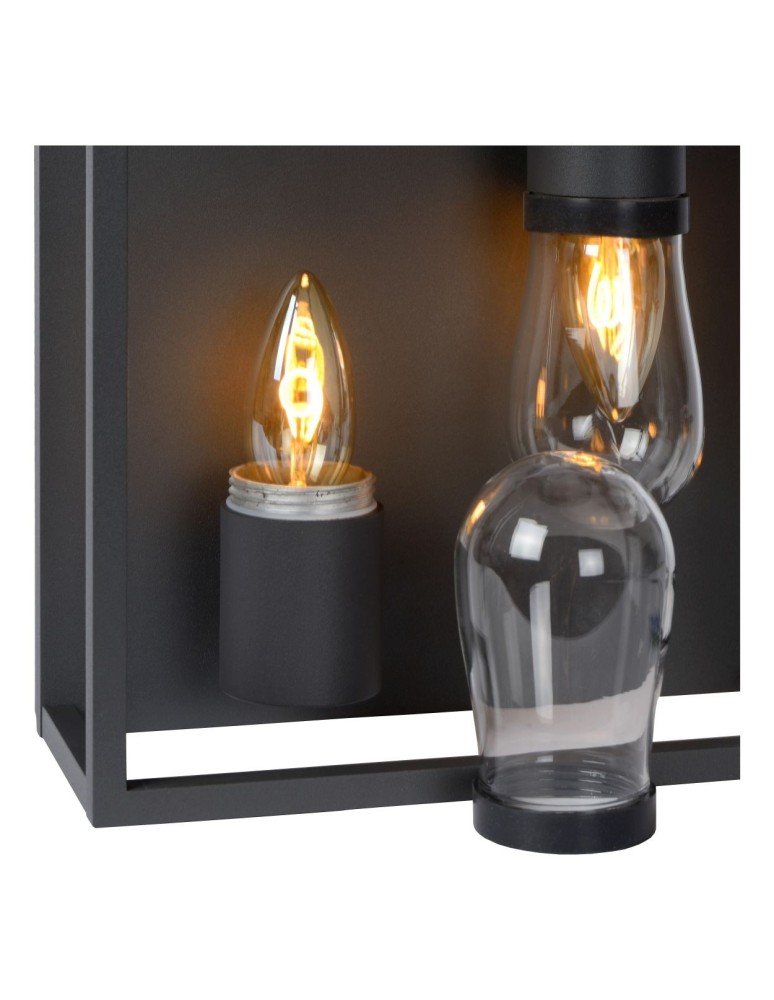 Lucide CARLYN Sufitowa 2xE14 czarny 27100/02/30