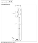 Lampy podłogowe - Lucide TYCHO Podłogowa 4xG9 szary 45774/04/02 - produkt 15