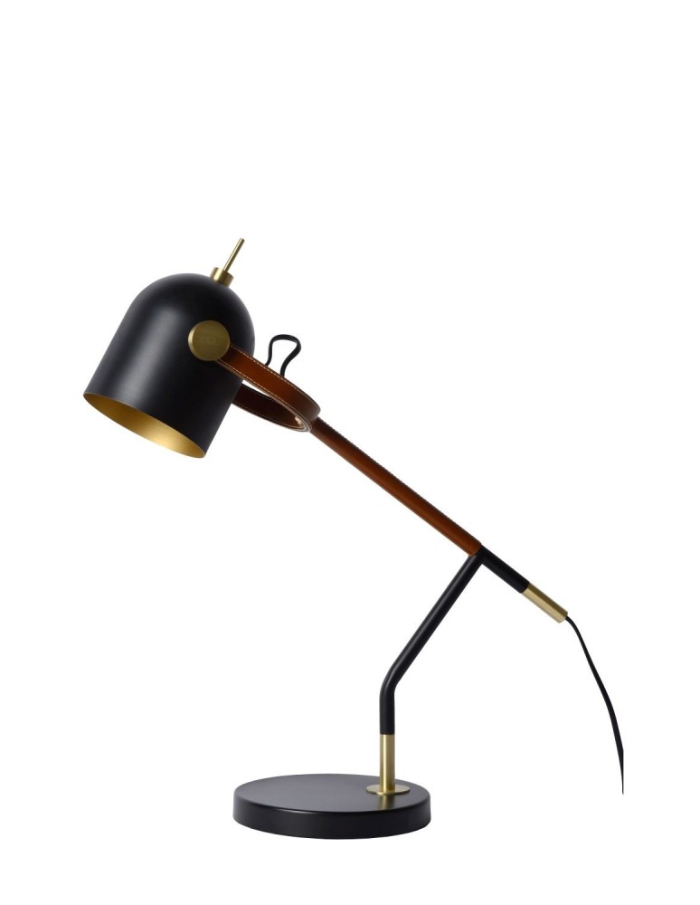 Lampy stołowe do czytania - Lucide WAYLON Biurkowa 1xE27 czarny brązowy 05627/01/30 - produkt kolory-swiatla.pl 11