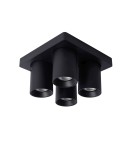 Lampy sufitowe reflektory - Lucide NIGEL Sufitowa 4xGU10 czarny 09929/20/30 - produkt 8
