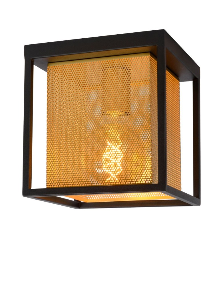 Lampy sufitowe loftowe - industrialne - Lucide SANSA  Sufitowa 1xE27 czarny 21122/01/30 - produkt kolory-swiatla.pl 1