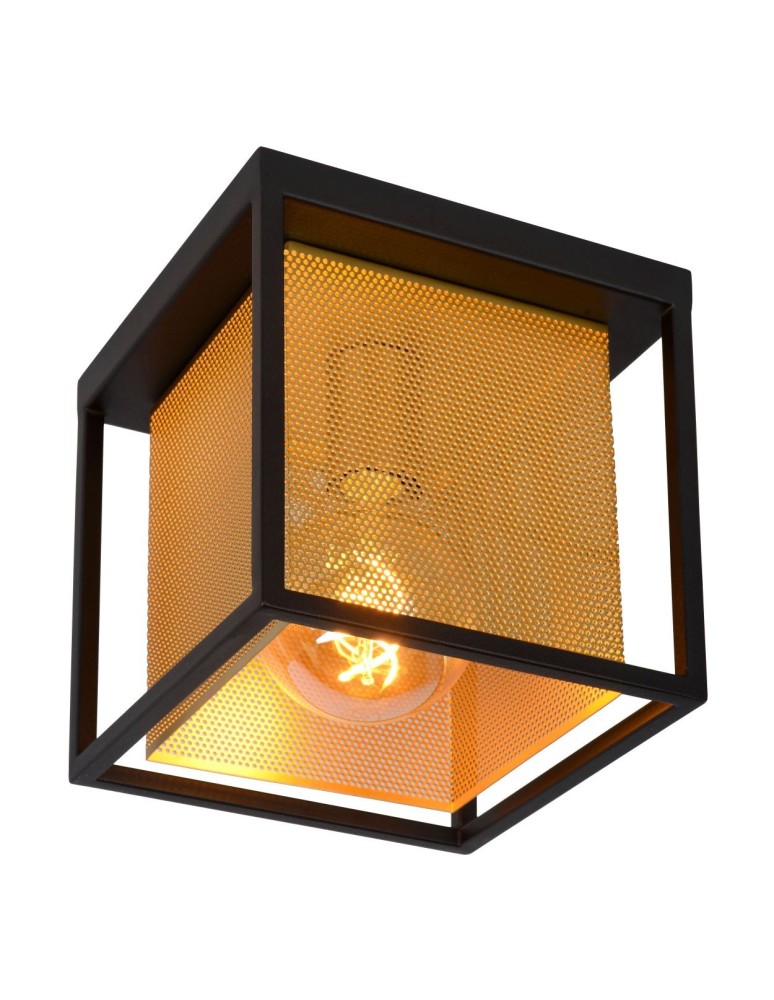 Lampy sufitowe loftowe - industrialne - Lucide SANSA Sufitowa 1xE27 czarny 21122/01/30 - produkt kolory-swiatla.pl 10