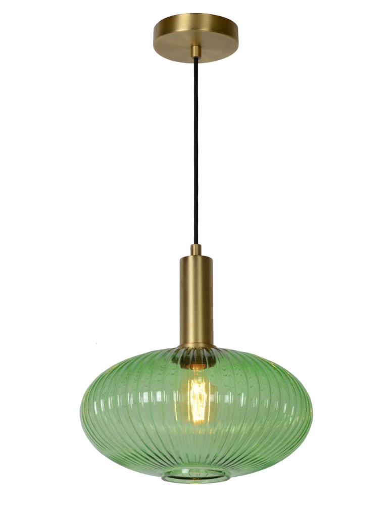 Lampy wiszące zielone - Lucide MALOTO  Wisząca 1xE27 zielony 45386/30/33 - produkt kolory-swiatla.pl 1