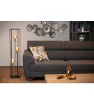 Lampy podłogowe loftowe - industrialne - Lucide RUBEN Podłogowa 3xE27 czarny satynowy mosiądz 00724/03/30 - produkt 12