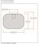 Lampy sufitowe loftowe - industrialne - Lucide MESH Sufitowa 1xE27 czarny 45185/30/02 - produkt 9