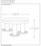 Lampy sufitowe loftowe - industrialne - Lucide ANAKA Sufitowa 3xE27 czarny satynowy mosiądz 45179/13/30 - produkt 11