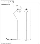 Lampy podłogowe łamane - Lucide PEPIJN Podłogowa 1xE14 czarny 05728/01/30 - produkt 15
