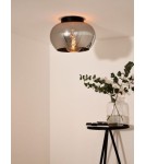 Lampy sufitowe - Lucide JUDI Sufitowa 1xE27 szary czarny 45177/30/65 - produkt 8