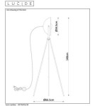 Lampy podłogowe trójnóg - Lucide ALVARO Podłogowa 1xE27 czarny 05730/01/30 - produkt 11