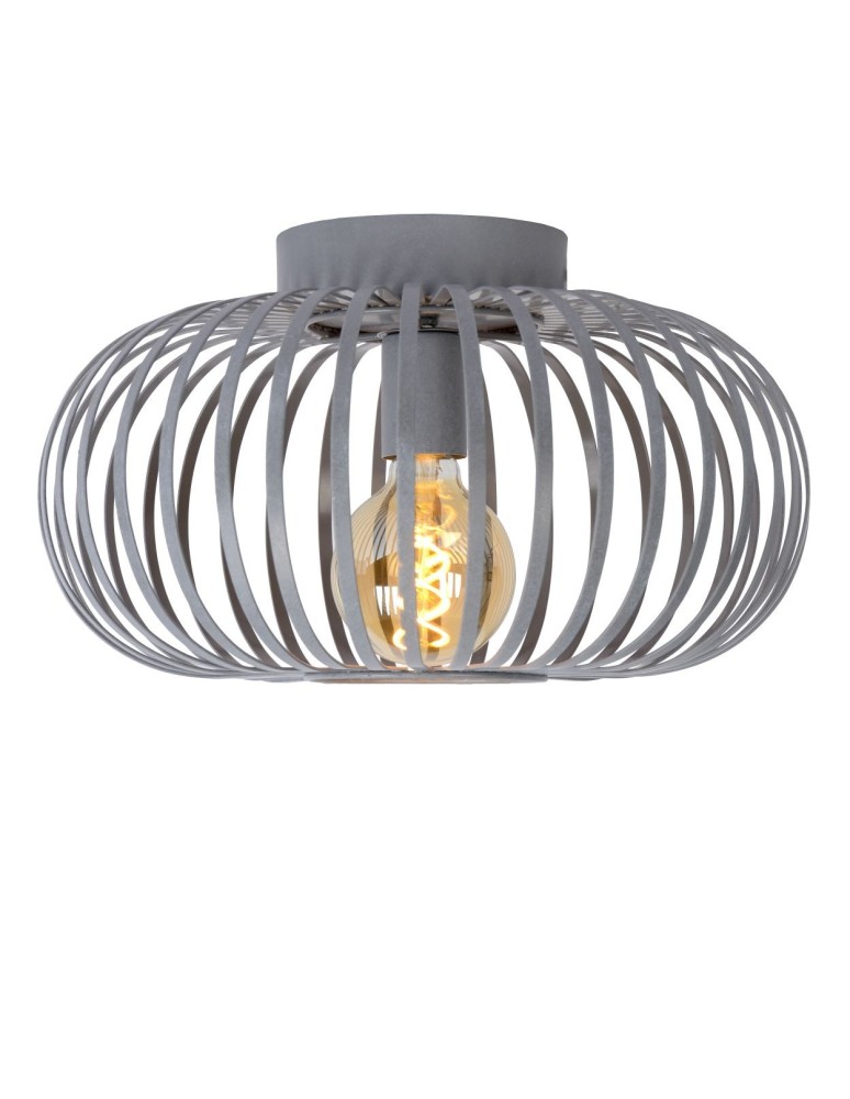 Lucide MANUELA Sufitowa 1xE27 szary 78174/40/36