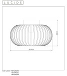 Lampy sufitowe - Lucide MANUELA Sufitowa 1xE27 szary 78174/40/36 - produkt 13