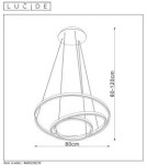 Lampy wiszące LED - Lucide TRINITI Wisząca LED czarny biały 46402/99/30 - produkt 15