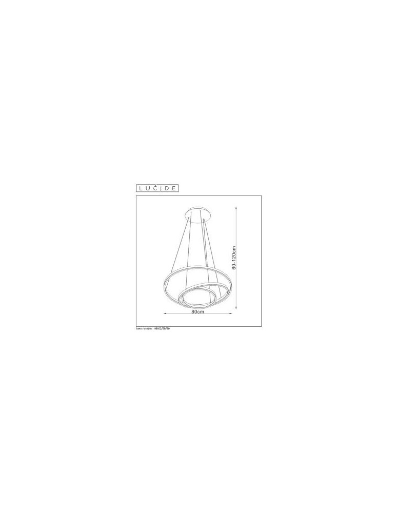 Lucide TRINITI Wisząca LED czarny biały 46402/99/30