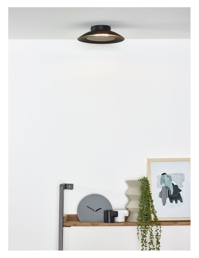 Lucide FOSKAL Plafon Light LED 6W ?21.5cm Black 79177/06/30