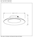 Lampy sufitowe - Lucide FOSKAL Plafon Light LED 6W ?21.5cm Black 79177/06/30 - produkt 11