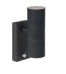 Lampy zewnętrzne z czujnikiem ruchu - Lucide ARNE-LED +IR 2xGU10/5W Czarny 14866/10/30 Kinkiet - produkt 1
