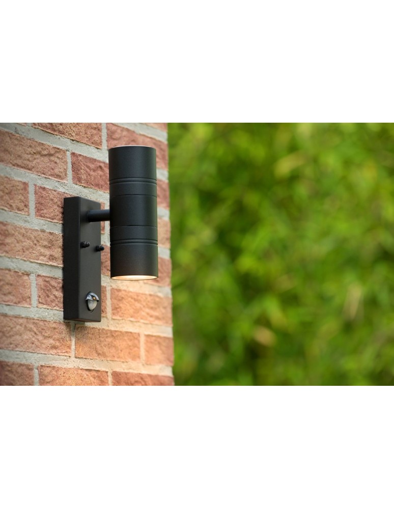 Lucide ARNE-LED +IR 2xGU10/5W Czarny 14866/10/30 Kinkiet