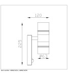 Lampy zewnętrzne z czujnikiem ruchu - Lucide ARNE-LED +IR 2xGU10/5W Czarny 14866/10/30 Kinkiet - produkt 8