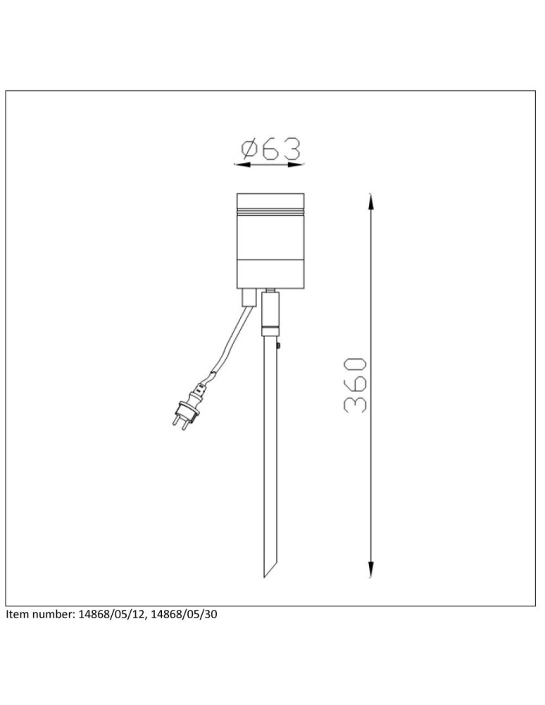 Lucide ARNE-LED 1x GU10/5W Czarny 14868/05/30 Reflektor
