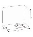 Kinkiety zewnętrzne - Lucide ZORA-LED GU10/5W L9 W6.5 H8cm 22860/05/31 Kinkiet - produkt 13