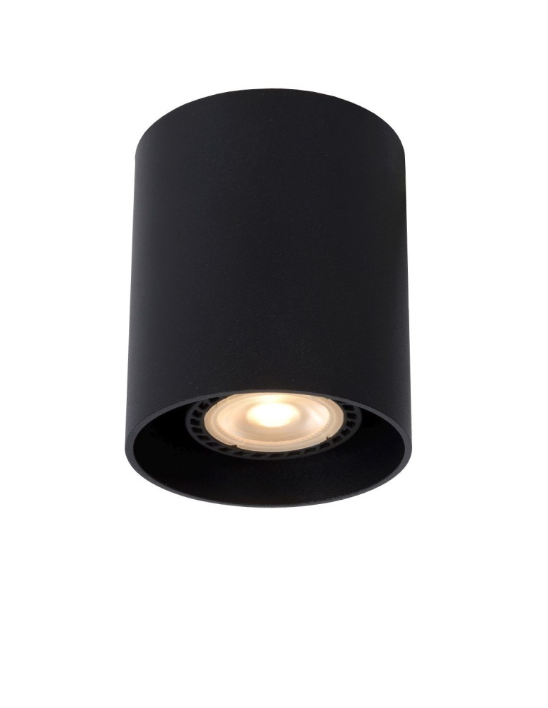 Lucide BODI Round GU10 excl D8 H9.5cm Czarny 09100/01/30 Plafon