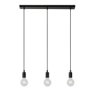 Lampy wiszące potrójne - Lucide FIX MULTIPLE Wisząca 3xE27/60W Czarny 08408/03/30 - produkt 7