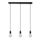 Lampy wiszące potrójne - Lucide FIX MULTIPLE Wisząca 3xE27/60W Czarny 08408/03/30 - produkt 8