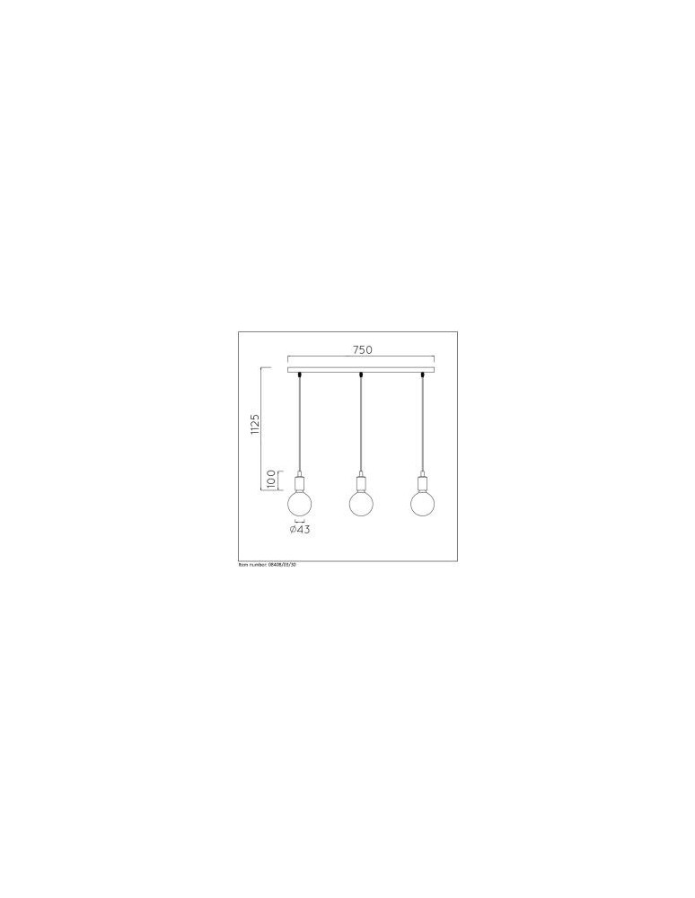Lucide FIX MULTIPLE Wisząca 3xE27/60W Czarny 08408/03/30