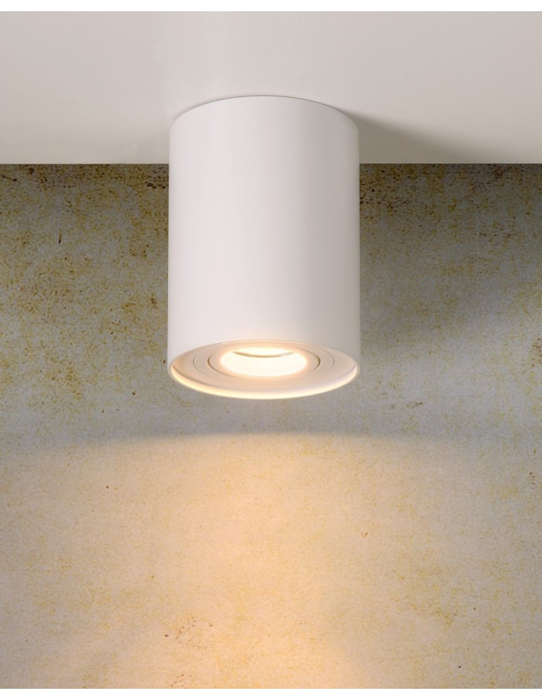 Lucide TUBE Spot Biały Okrągły 1xGU10 22952/01/31 Sufitowa