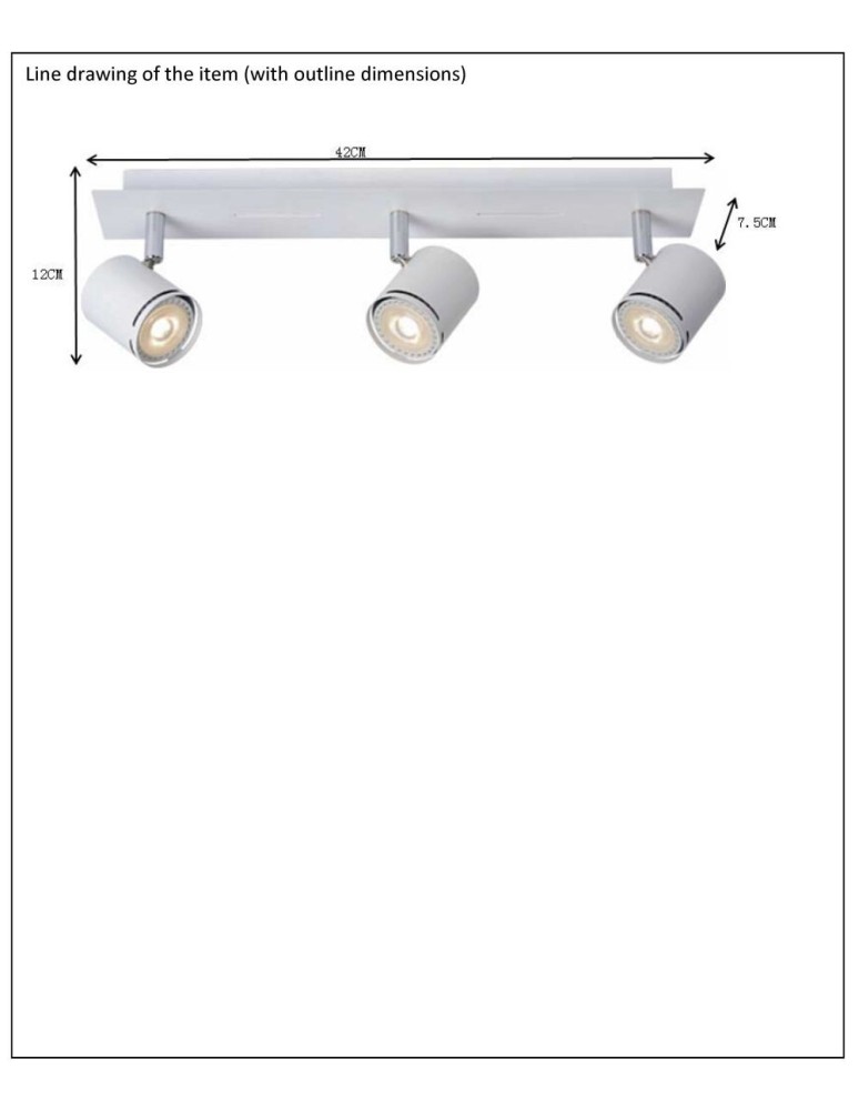 Lucide RILOU Spot LED 3x4,5W 26994/15/31